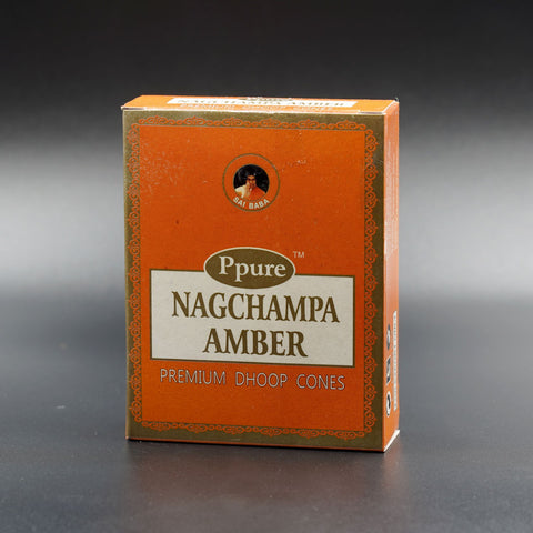 Конусы NAGCHAMPA AMBER CONES. Благовония Дуйко